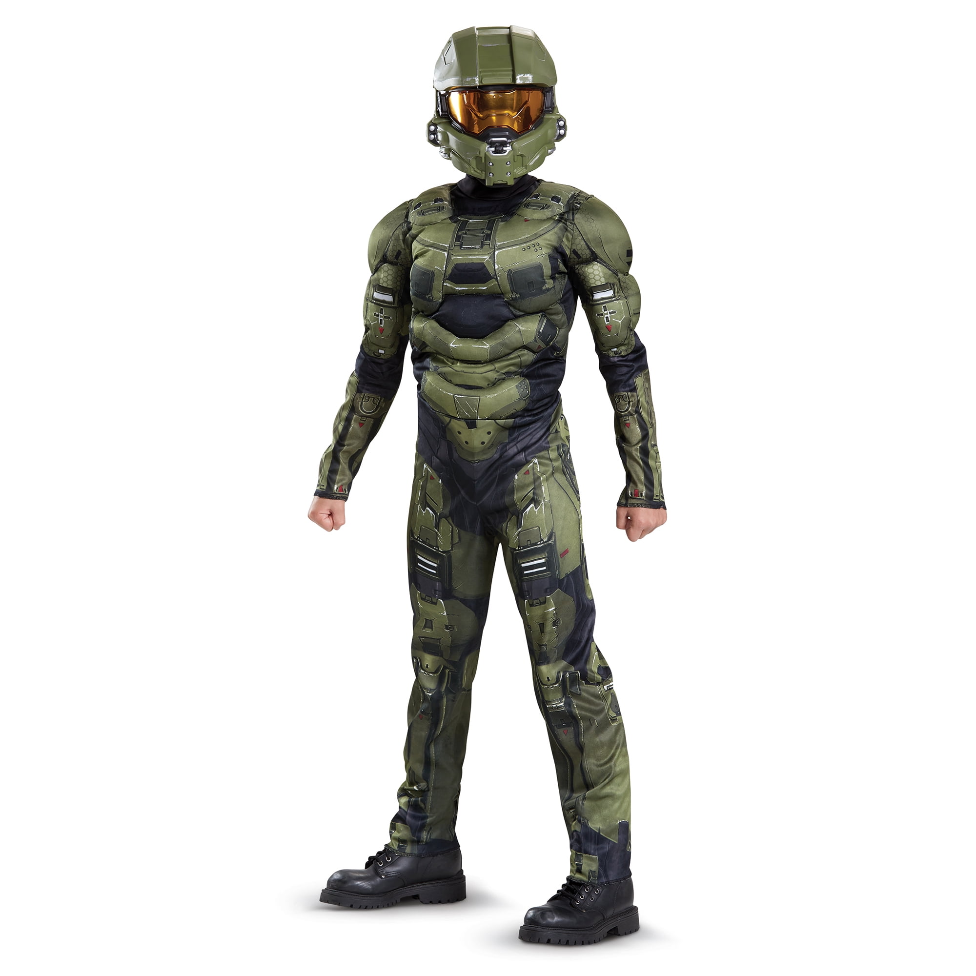Disguise Halo Master Chief Klassisch Muskel Jungen Kinder Halloween Kostüm 89975 