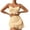 Ginger, variant on Solid Color Ruffle Bikini Set Womens High Waisted Twist Front Eyelet Flowy Style Tummy Control Two Piece Swimsuit With Skirt Outfit Gold L