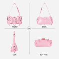 thumbnail image 4 of Sunyuer Y2K Rivet Shoulder Bag for Women, Vintage Crinkled PU Leather Underarm Handbag, Punk Studded Crossbody Purse, Fashion Adjustable Strap Biker Bag for Daily Commute, 4 of 6