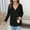 w93# Black81, variant on Womens Cardigan Open Front Casual Hooded Long Sleeve Solid Color Plus Size Zip Up Jacket Autumn Winter Wool Coat Warm Outwear,Black,L