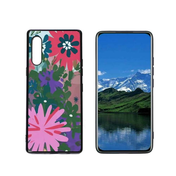 Compatible with LG Velvet 4G Phone Case, Flowers-37 Case Men Women, Flexible Silicone Shockproof Case for LG Velvet 4G