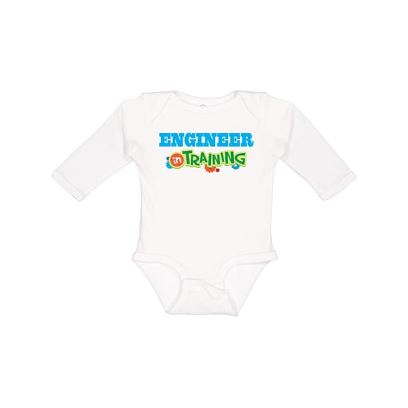Inktastic Engineer in Training Boys or Girls Long Sleeve Baby Bodysuit