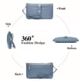 thumbnail image 5 of GAEKEAO Wristlet Wallets for Women Rfid Blocking Vegan Leather Card Phone Holder with 10 Card Slots 2 ID Window, 5 of 8