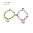 thumbnail image 3 of Fiudx Liquidación de ahorros de verano Pulsera elástica con cuentas de amor para hombre y mujer, con imán, 3 of 7