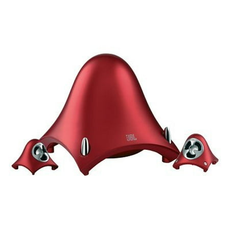 JBL Creature II - Speaker system - for PC - 2.1-channel - 40 Watt (total) - red - for iPod (3G, 4G, 5G); iPod mini; iPod shuffle (1G, 2G)