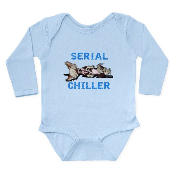 CafePress - Chinese Crested Serial Chiller Long Sleeve Infant - Long Sleeve Cotton Baby Bodysuit