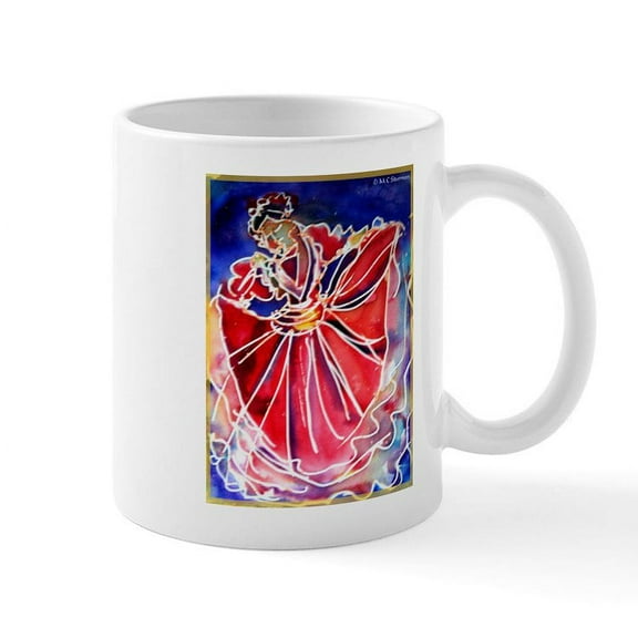 CafePress - Fiesta! Colorful, Dancer! Mug - 11 oz Ceramic Mug - Novelty Coffee Tea Cup