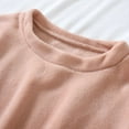 thumbnail image 5 of yoeyez Women's Fuzzy Tops Long Sleeve Fleece Flannel Pajama Top Winter Warm Thick Sleeping Pullover Embroidered Sleepwear Pink,S, 5 of 6