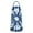 Blue White Tie, variant on Rainbow Tie Dye Swirl Pattern Apron-Garden Aprons for Women with Pockets-Cotton Linen Waterproof Kitchen Cooking Gardening Aprons Adjustable for Kitchen,Cooking,BBQ and Salon 33x27 Inch