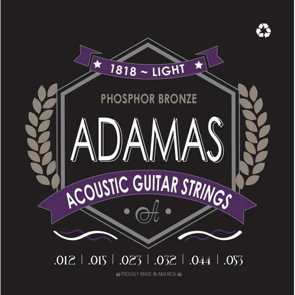Ovation Adamas Phosphor Bronze Acoustic Guitar Strings (Light)