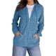 thumbnail image 1 of Suéteres para Mujer, Sudaderas de Punto de Larga con Cremallera, Sudaderas Acanaladas, Sudaderas Casuales Holgadas con Bolsillo. Azul S, 1 of 8