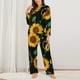 thumbnail image 2 of Balery Sunflowers3 Conjunto de Pijama con Estampado para Mujer, Conjunto de Dos Piezas con Manga Larga, Ropa de Dormir Suave con Bolsillos, Pijamas Cómodos-Small, 2 of 7
