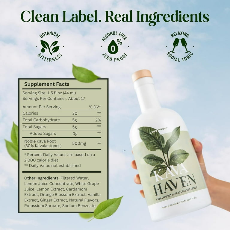 Kava Haven Non-Alcoholic Spirit (750 mL) - Walmart.com