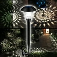 thumbnail image 2 of Outdoor Solar Pathway Lights 4 Pack Solar Lights for Yard Garden Decor Waterproof Glass Stainless Steel Auto-on/off Solar Landscape Lights for Lawn, Patio, Yard, Garden, Pathway, Driveway, 2 of 8