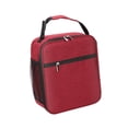 thumbnail image 3 of Lonchera portátil con asa y bolsillo para botella, bolsa de comida impermeable y térmica para Rojo, 3 of 9