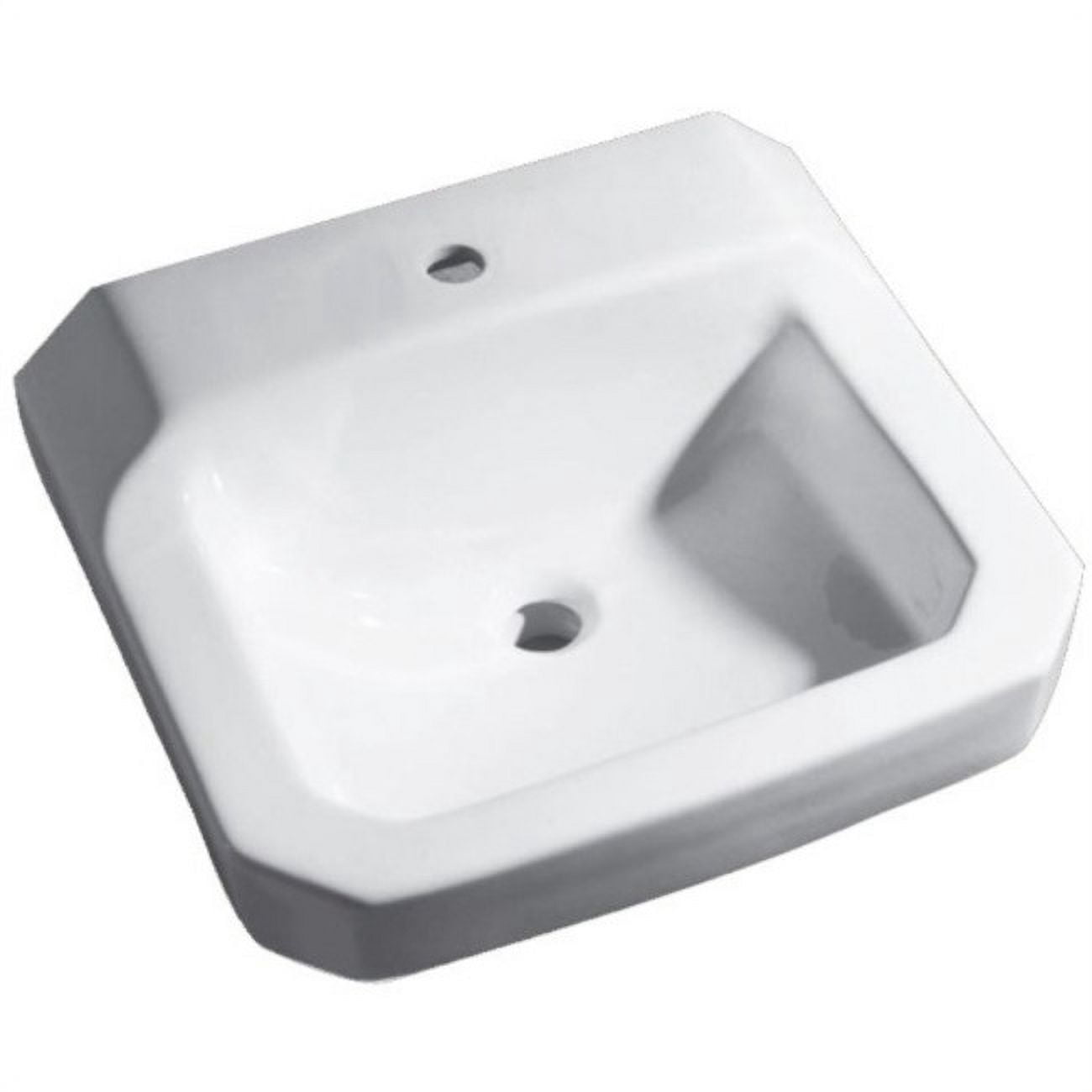 Proflo PF5411WH 19-5/8" Rectangular Vitreous China Wall Mounted Bathroom Sink - White