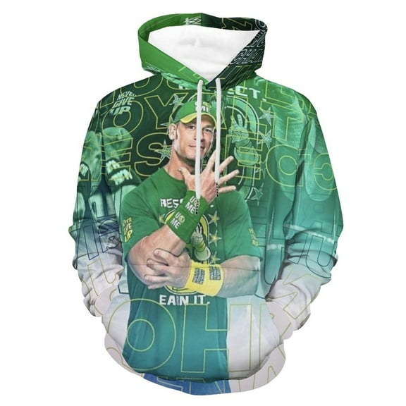 Wrestler John Cena Hoodies 3D Print Lightweight Pullover Hoodie Casual Hooded Sweatshirts with Pocket For Men Women