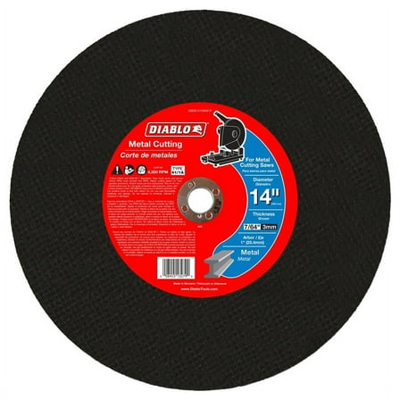Diablo Metal Cut-Off Disc, Chop Saw, 14 x 7/64 x 1-In.