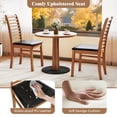 thumbnail image 6 of Giantex 2-Piece Wooden Dining Chair Set, Mid-Century Modern Chairs w/ Padded Seat High Curved Back, Brown, 6 of 9