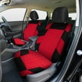 thumbnail image 3 of Car Seat Covers,Hengu Polyester Front Bucket Seat Protectors with Split Bench Back Seat Covers, Breathable Thicken Premium Sporty Seat Cushions,Red, 3 of 8