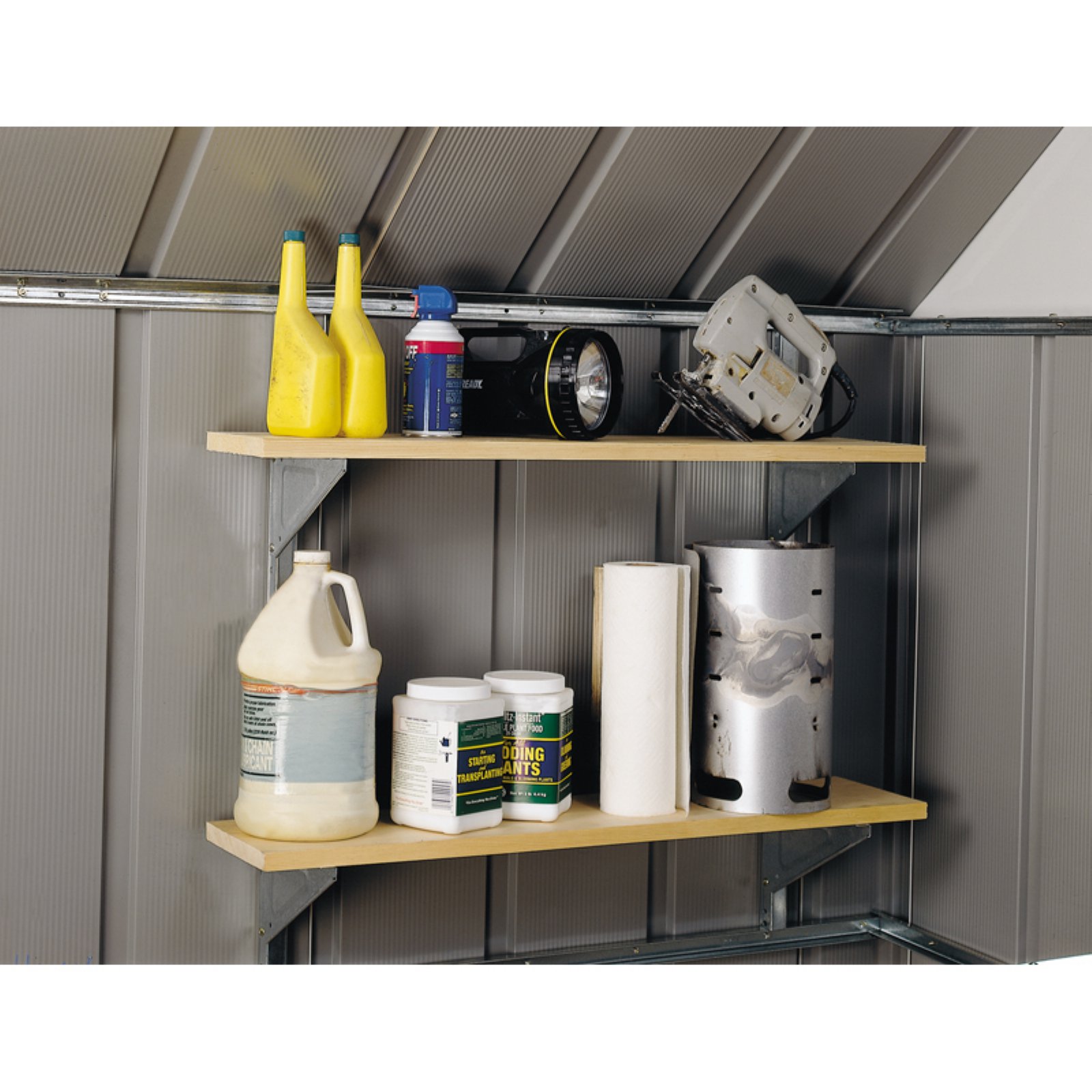 4 Shelf Bracket System-(Shelving Material Not Included)