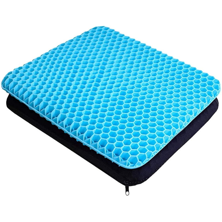 Breathable Gel Seat Cushion With Non-Slip Cover To Help Relieve