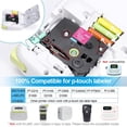 thumbnail image 2 of Compatible con Brother Label Maker P Touch TZe TZ Cinta 12 mm 0,47 pulgadas laminada (blanca), 2 of 4