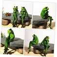 thumbnail image 3 of Pieces Couple Festival Baby Wedding Favors Mini Decor Christmas Decorations Indoor Sitting Frog Sculpture Frog Ornament Resin Desktop Adornment Animal, 3 of 5