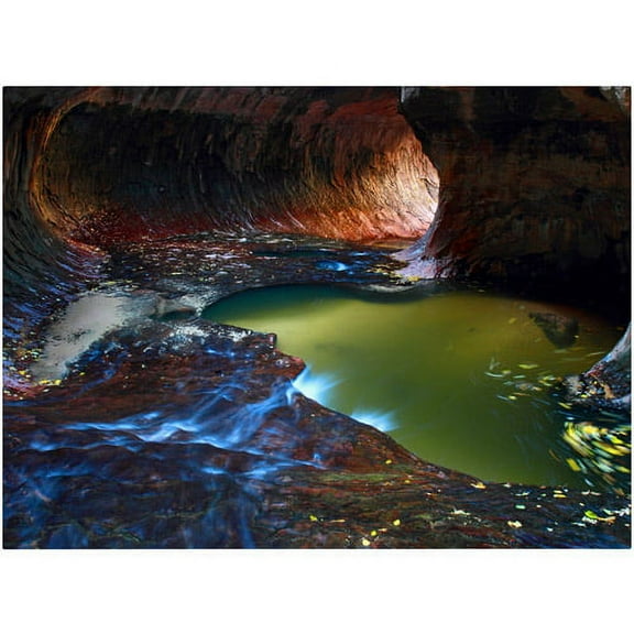 Trademark Fine Art "Zion Subway" Canvas Art by Pierre Leclerc