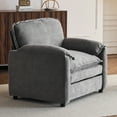 thumbnail image 3 of Oversized Chenille Armchair, 38" Upholstered Accent Chair with Thick Comfort Cushions and High Back for Living Room, Bedroom, Office,Gray, 3 of 11
