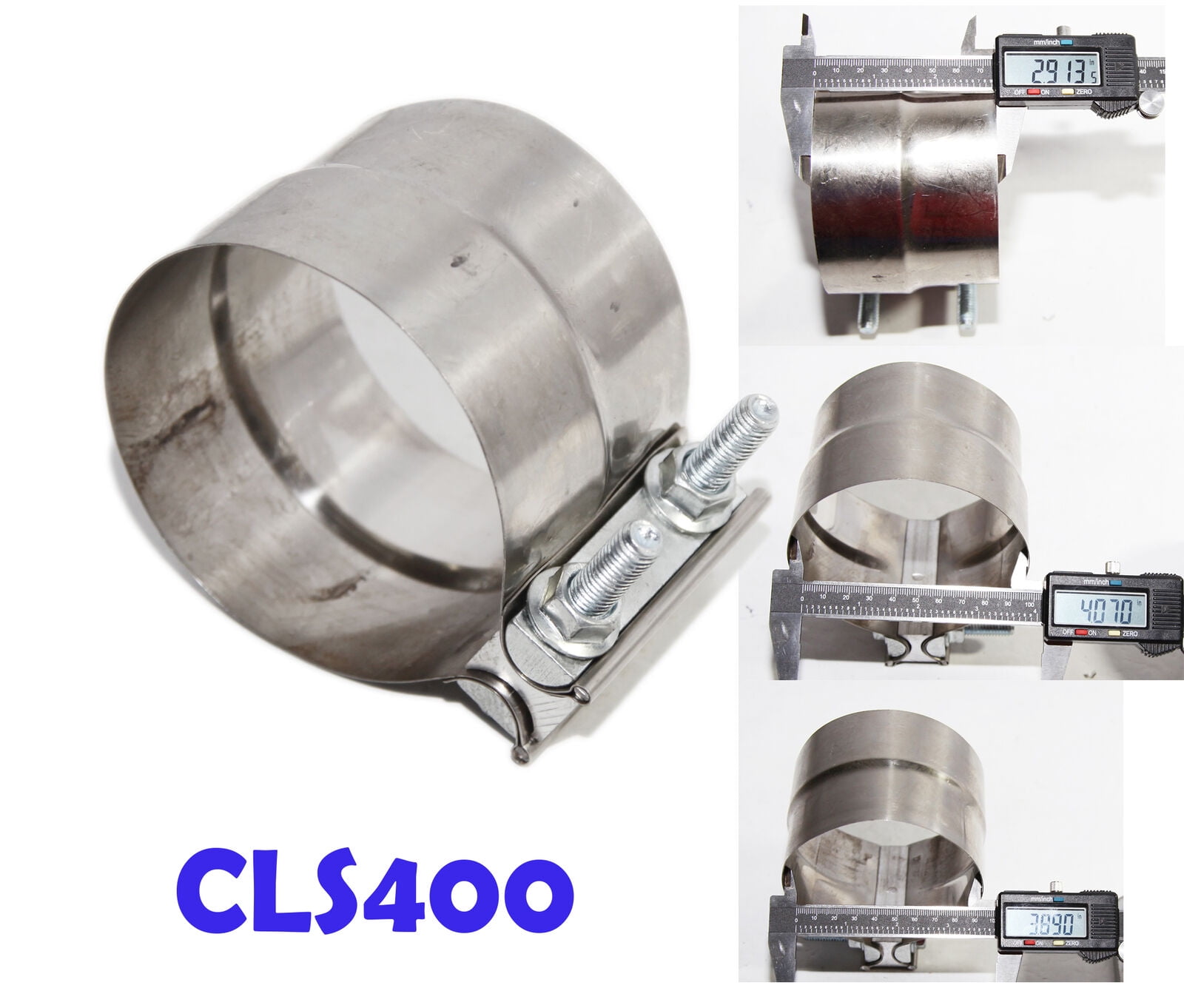 LapJoint Band Clamp T201 Clamp for 4"OD to4"ID Exhaust Catback Muffler