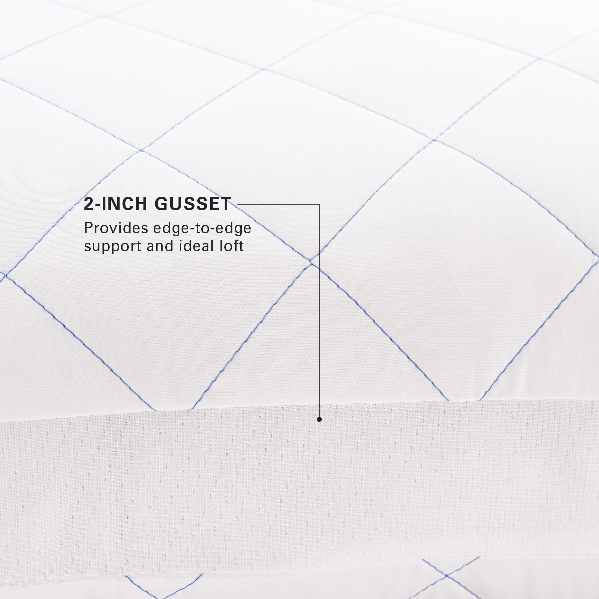 Allswell Cool Lux Bed Pillow with Cooling Cover, Standard/Queen, 2 Pack