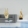 thumbnail image 2 of Decoración creativa para el hogar, sala de estar, armario, estante, estatua abstracta de fuego, adorno de escritorio, artesanía, recuerdo, figura de l, 2 of 8
