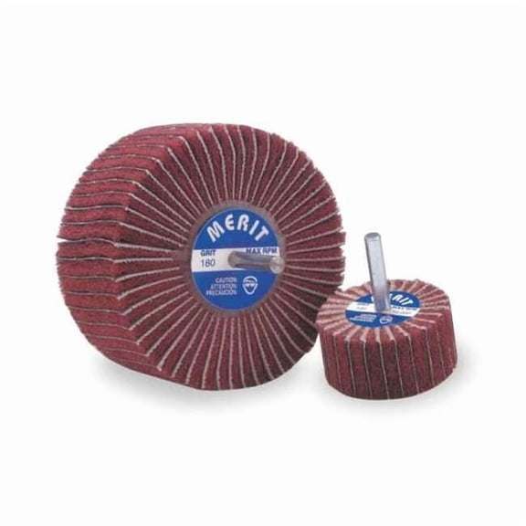 Merit Flap Wheel, Interleaf, AO, 2x1x1/4 Shk, 120G 08834123200