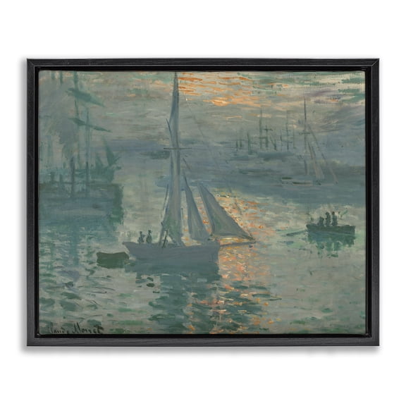 Stupell Industries Traditional Black Floating Frame Canvas Art, 21 x 17, by one1000paintings