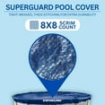 thumbnail image 4 of Swimline Hydrotools Supreme Guard Winter Cover for 18'x34' Above Ground Oval Pools, 4 of 7