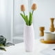 thumbnail image 5 of Jarrón de Plástico con Diseño Floral | Maceta Pequeña Geométrica Decorativa | Decoración Ligera y Duradera para El Hogar | Blanco, Gris, Rosa y Azul | Decoración de Mesa para Sala de Estar | Macetero, 5 of 6