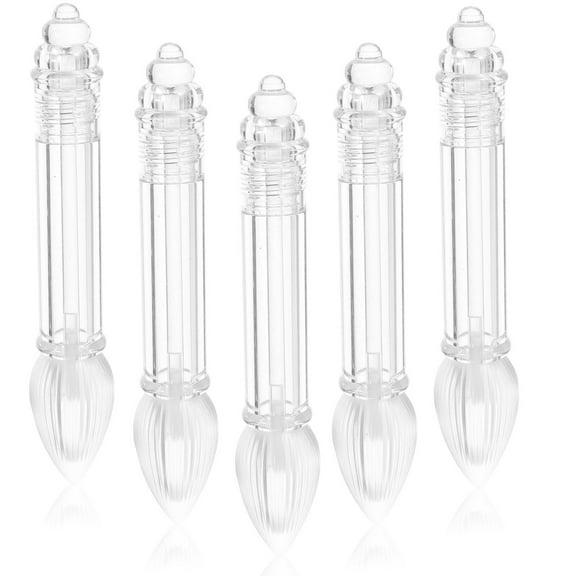 WHAMVOX 6Pcs Lip Gloss Tubes Bulk with Wand Empty Plastic Lipstick Bottles Lip Gloss Container