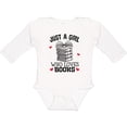 thumbnail image 3 of Inktastic Just a Girl Who Loves Books Girls Long Sleeve Baby Bodysuit, 3 of 5