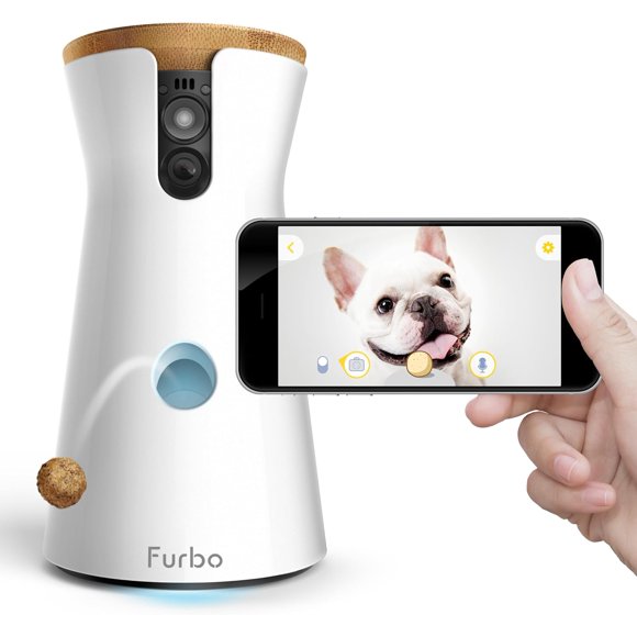 Furbo Dog Camera Treat Tossing, Full HD Wifi Pet Camera and 2-Way Audio, Designed for Dogs