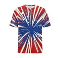 thumbnail image 6 of Purcolt 4th of July Shirts for Men Short Sleeve Crew Neck Patriotic Graphic T-Shirts Independence Day Tee Tops, 6 of 7