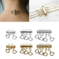 thumbnail image 2 of Magnetic Clasp Necklaces Tube Lock Multiple Layered Locking Jewelry Connectors, 2 of 5