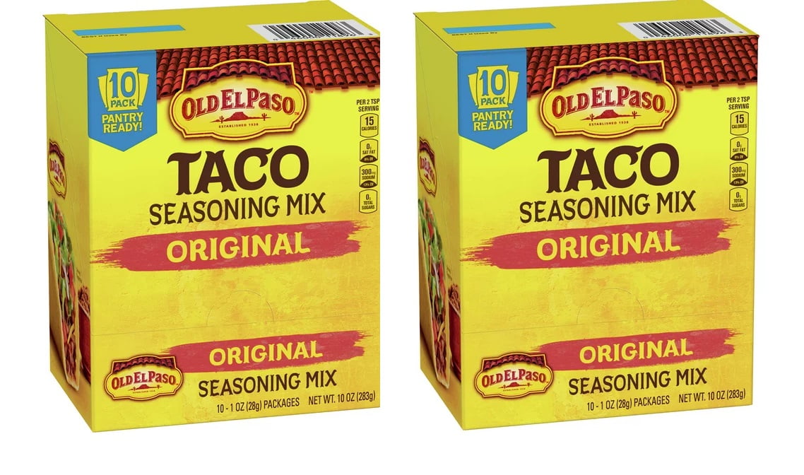 2 PACK Old El Paso Original Taco Seasoning Mix (1 oz., 10 pk