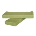 thumbnail image 3 of Quzzie Yoga Bolster Pillow Rectangular Support Cushion Block Sponge Suede Cloth Removable Cover Suitable for Restorative Yoga Meditation Prenatal Yoga Shoulder Stand Home Relaxation Linen Green, 3 of 8