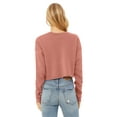 thumbnail image 2 of Bella + Canvas, The Ladies' Cropped Fleece Crew - MAUVE - S, 2 of 2