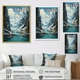 thumbnail image 4 of Designart "Glacier Glaciers Beauty " Landscape & Nature Floater Framed Canvas Print, 4 of 7