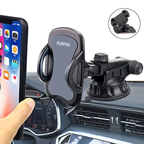 Car Dashboard Phone Holder, PLDHPRO 2in1 Windshield/Dash/Stick On Car