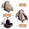 thumbnail image 3 of Carseat Covers Baby Girl, Minky Infant Car Seat Cover Winter, Peekaboo Opening Car Seat Canopy, Multi-use Baby Carrier, Stroller, Nursing Cover, 3 of 7