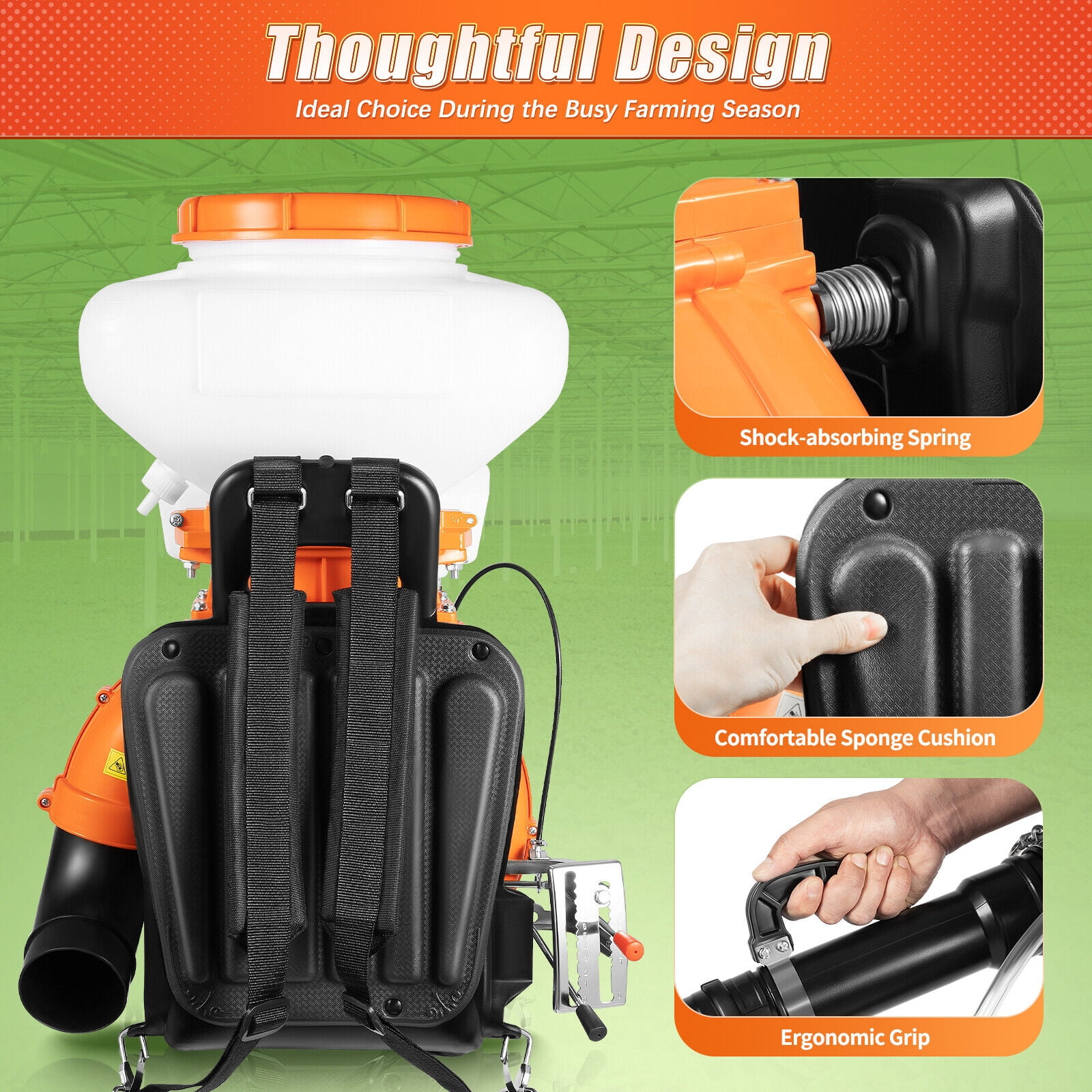 Backpack Fogger Sprayer Blower Agricultural Gas Mosquito Insecticide 14L