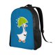 thumbnail image 2 of Disketp Goose Holding an Umbrella Mochila Unisex de Apertura Lateral Completa, Mochila para Laptop para Escuela, Trabajo y Viajes, 2 of 8